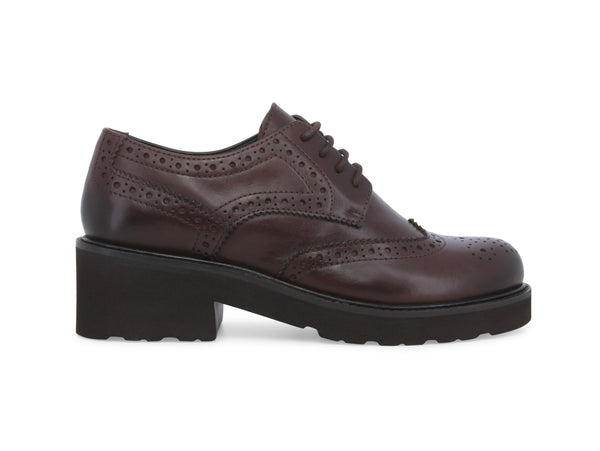 Melluso Donna Scarpe Casual Invernali Coda di Rondine in Pelle Marrone 034316W-247150